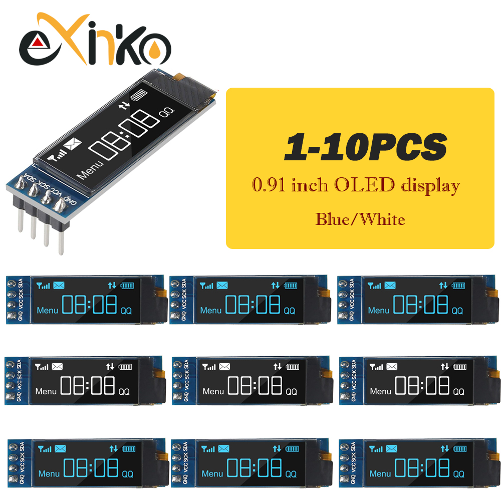 Ssd1306 - 1-10pcs 0.91 inch OLED Display Module