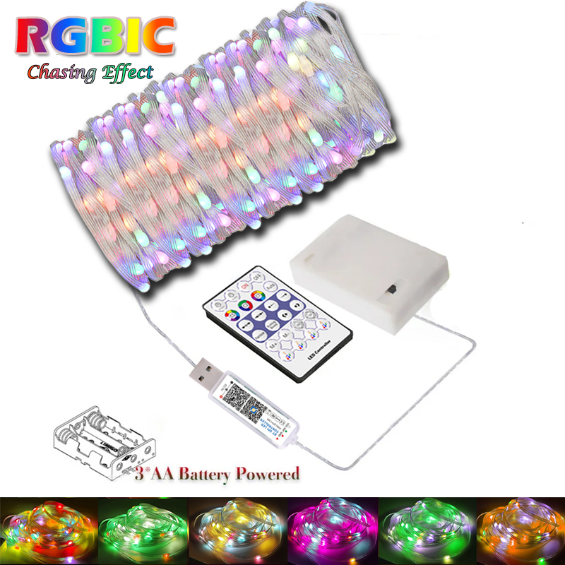 Ws2812B - WS2812B Fairy Light String 3AA battery