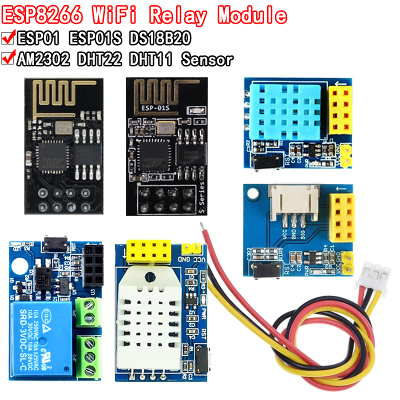 ESP8266 5V WiFi relay module D - огляд і ціна Dht11