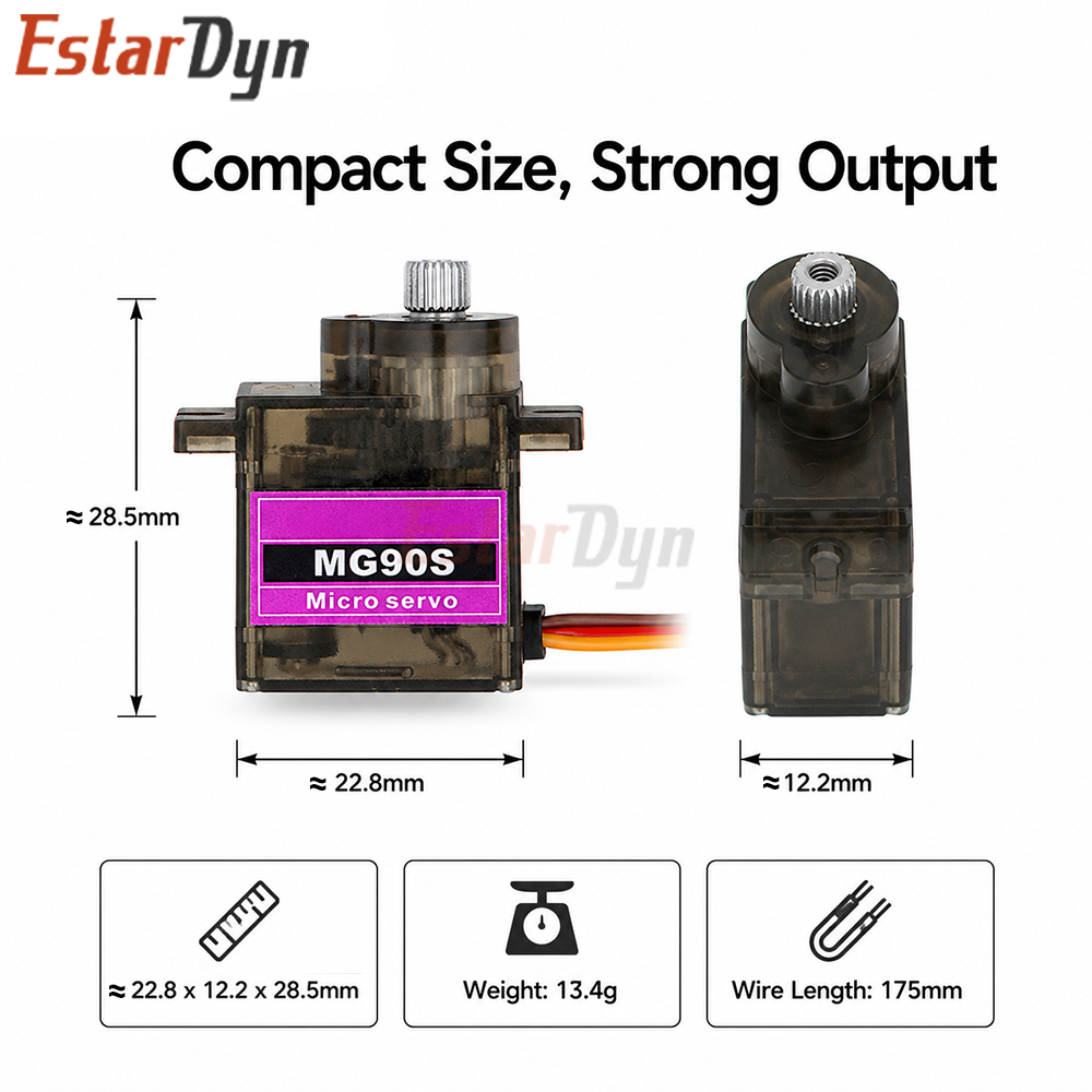 Estardyn MG90S Digital Metal G - огляд і ціна Servo Sg90
