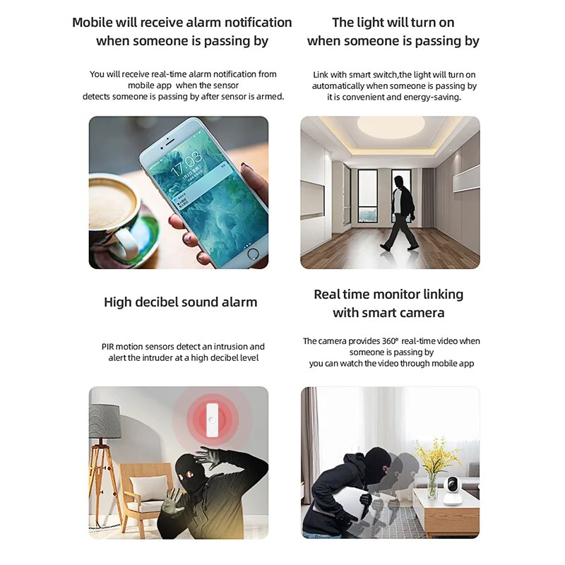 Tuya WiFi Zigbee PIR Motion Se - огляд і ціна Pir Motion Sensor