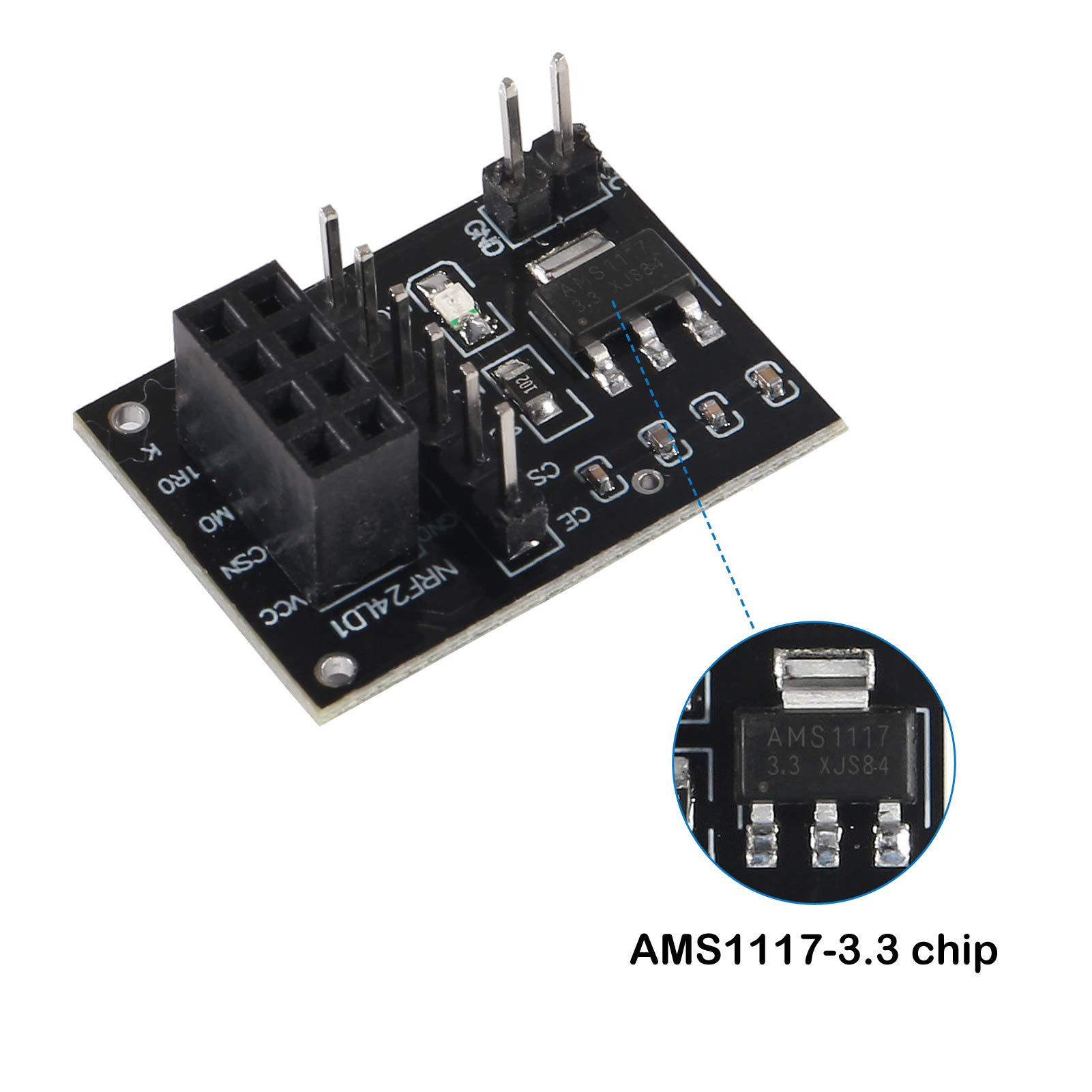 NRF24L01+PA+LNA RF Wireless Tr - огляд і ціна Nrf24L01