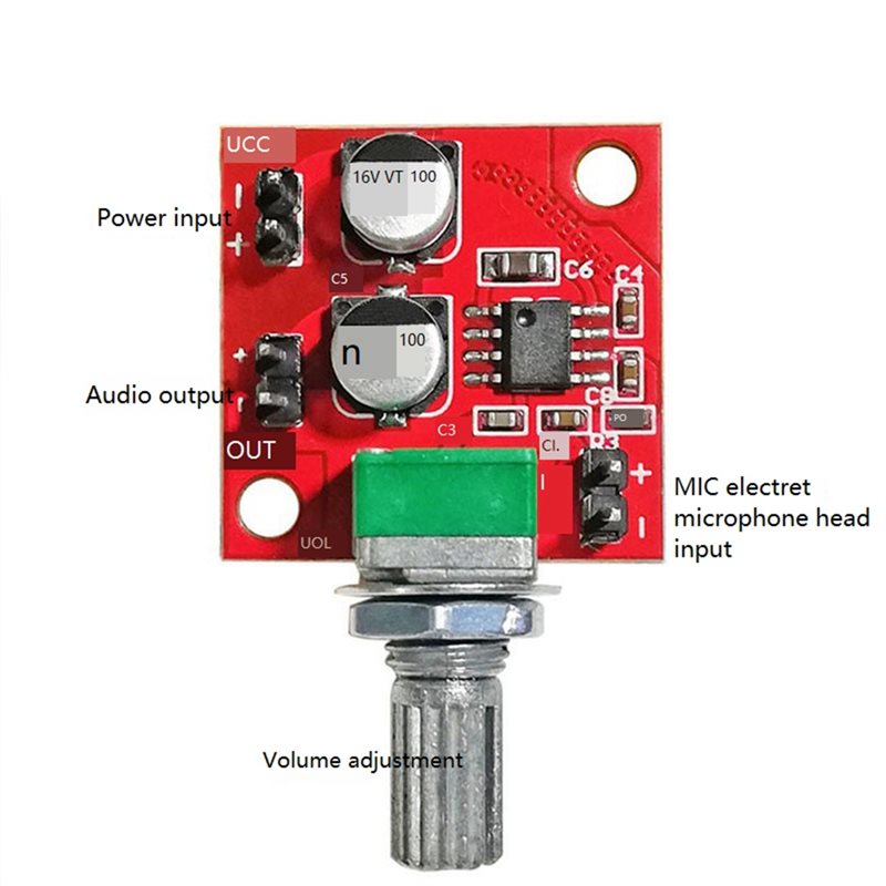 -[A51I Digital]LM386 Electret  - огляд і ціна Microphone Module