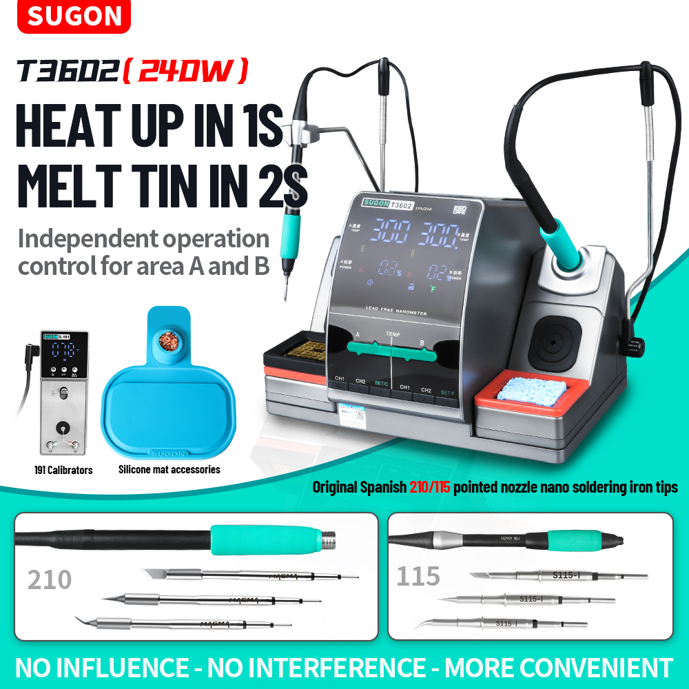 SUGON T3602 240W Soldering Sta - огляд і ціна Soldering Iron Temperature Probe