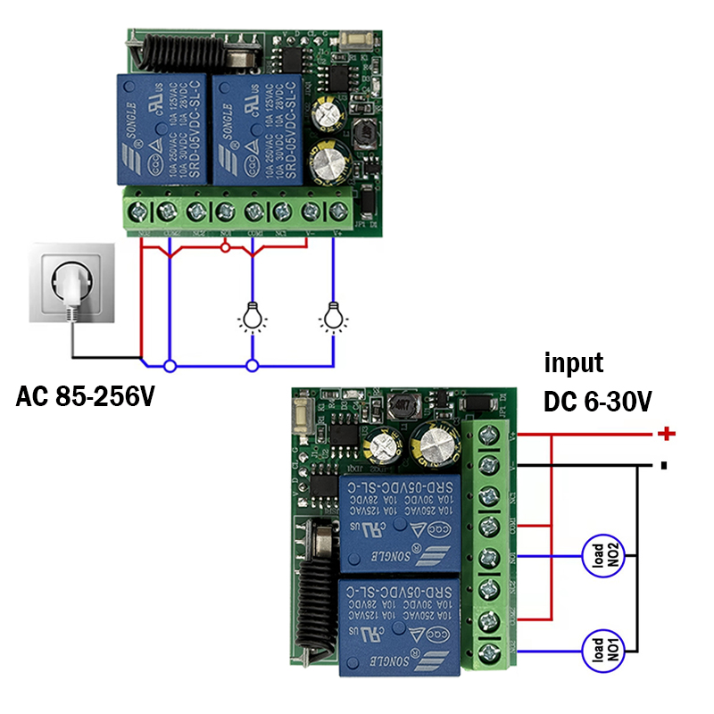DC 9V 12V 24V AC 85-250V 2CH R - огляд і ціна Joystick Module