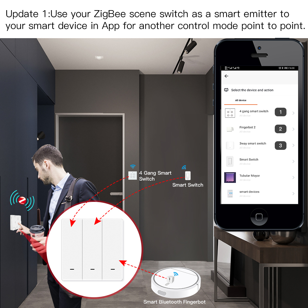 MOES Tuya ZigBee Scene Switch  - огляд і ціна Relay Module 1 Channel