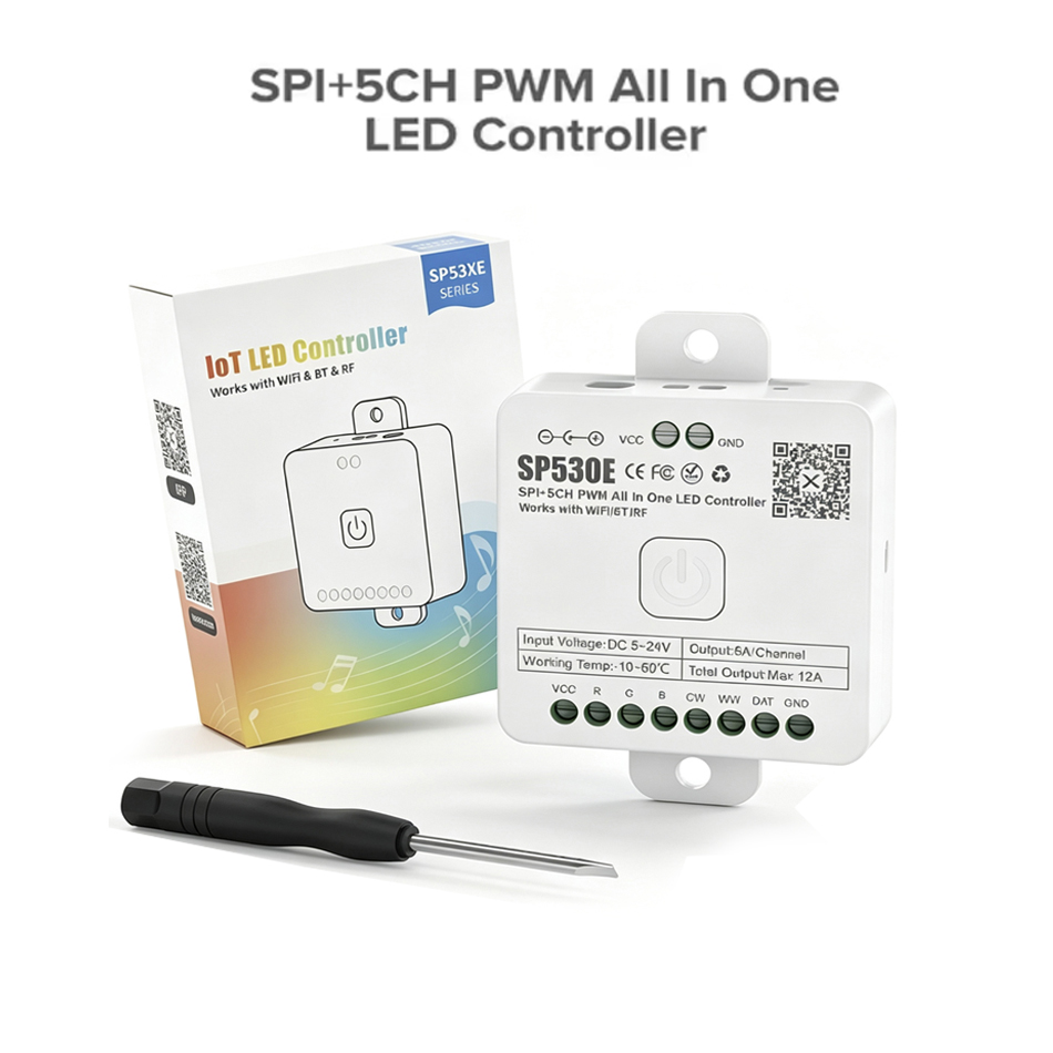 SP530E All In One LED Controll - огляд і ціна Ws2812B Strip 5V