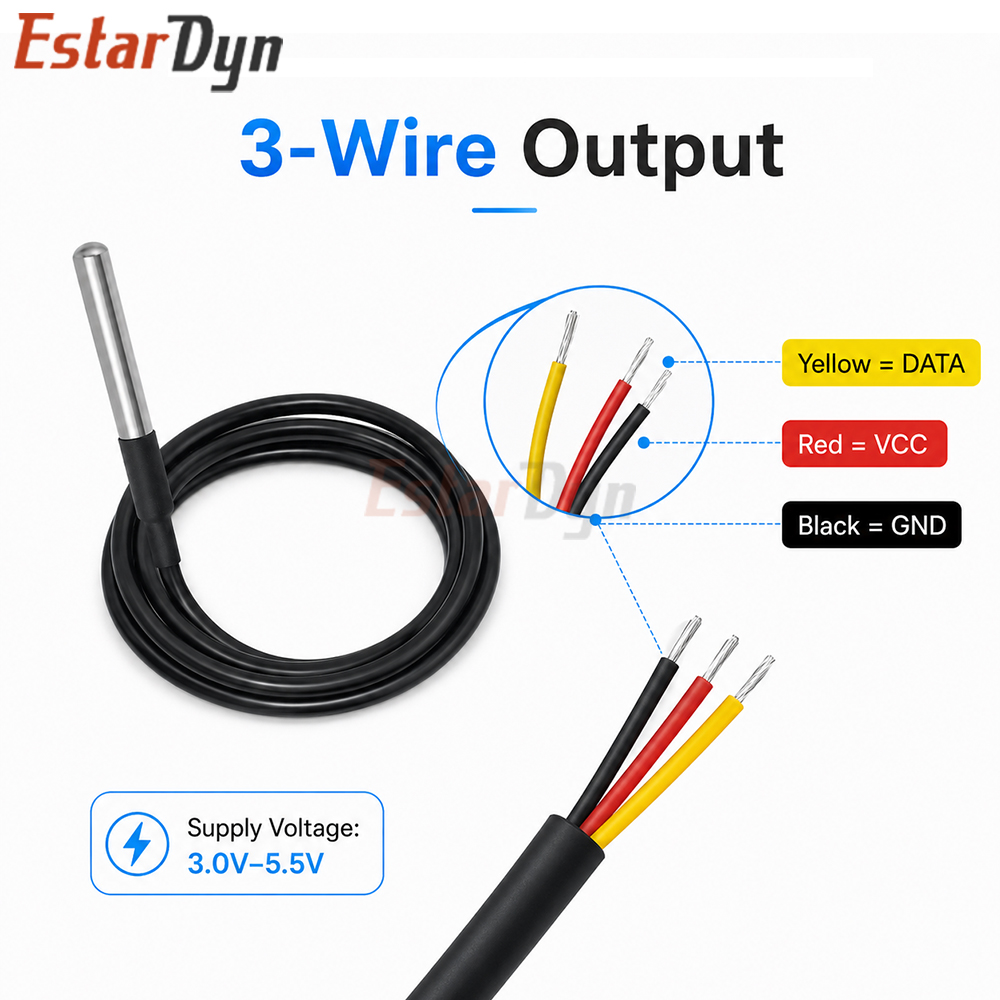 Estardyn DS18B20 Waterproof Di - огляд і ціна Ds18B20