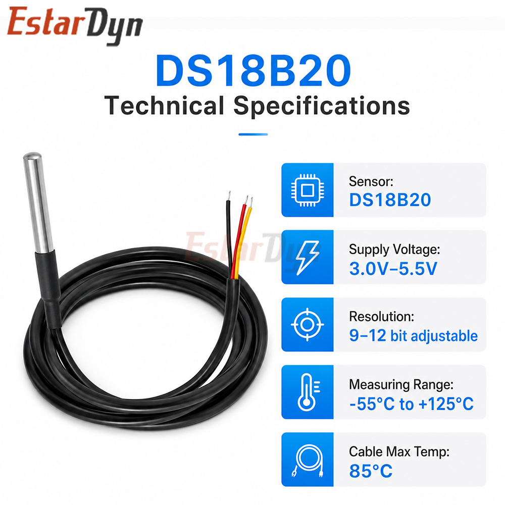 Estardyn DS18B20 Waterproof Di - огляд і ціна Ds18B20