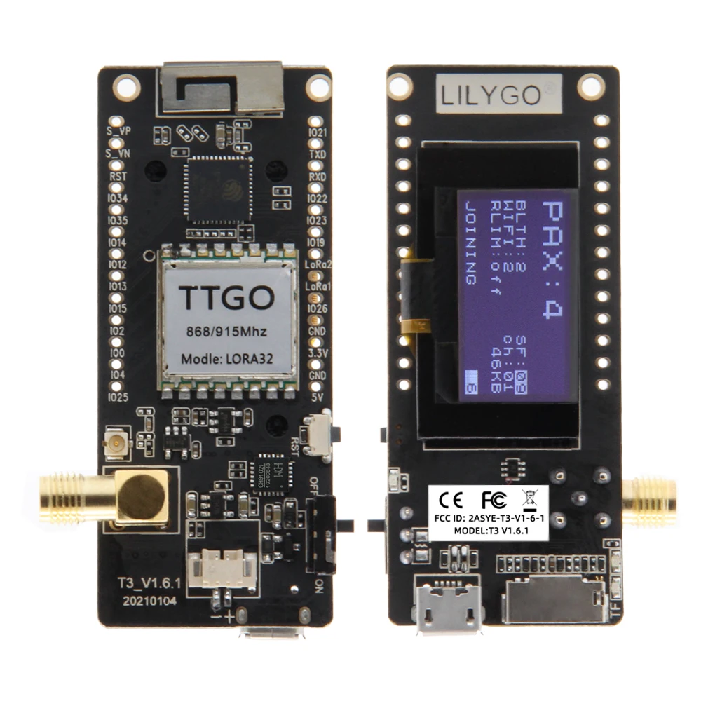 LILYGO® TTGO LoRa32 V2.1_1.6 V - огляд і ціна Oled Display 0.96