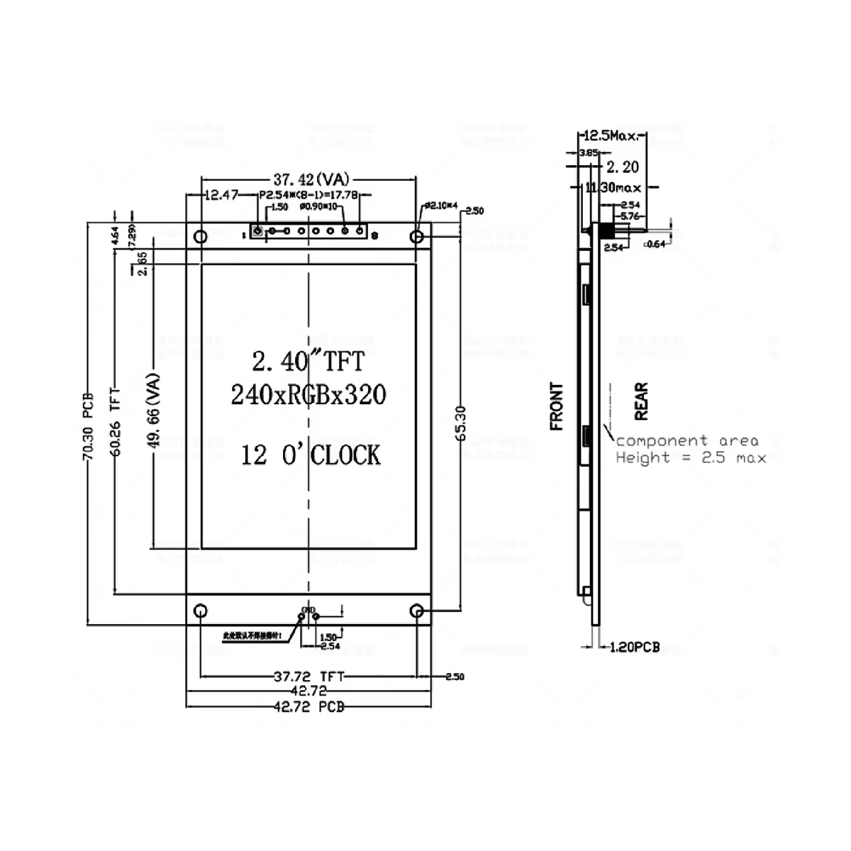 2.4 Inch TFT LCD Display Modul - огляд і ціна Tft Display 2.4