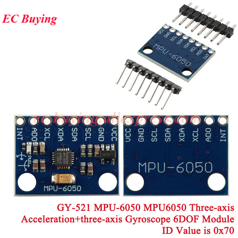 1-10Pcs GY-521 MPU-6050 MPU605 - огляд і ціна Mpu6050