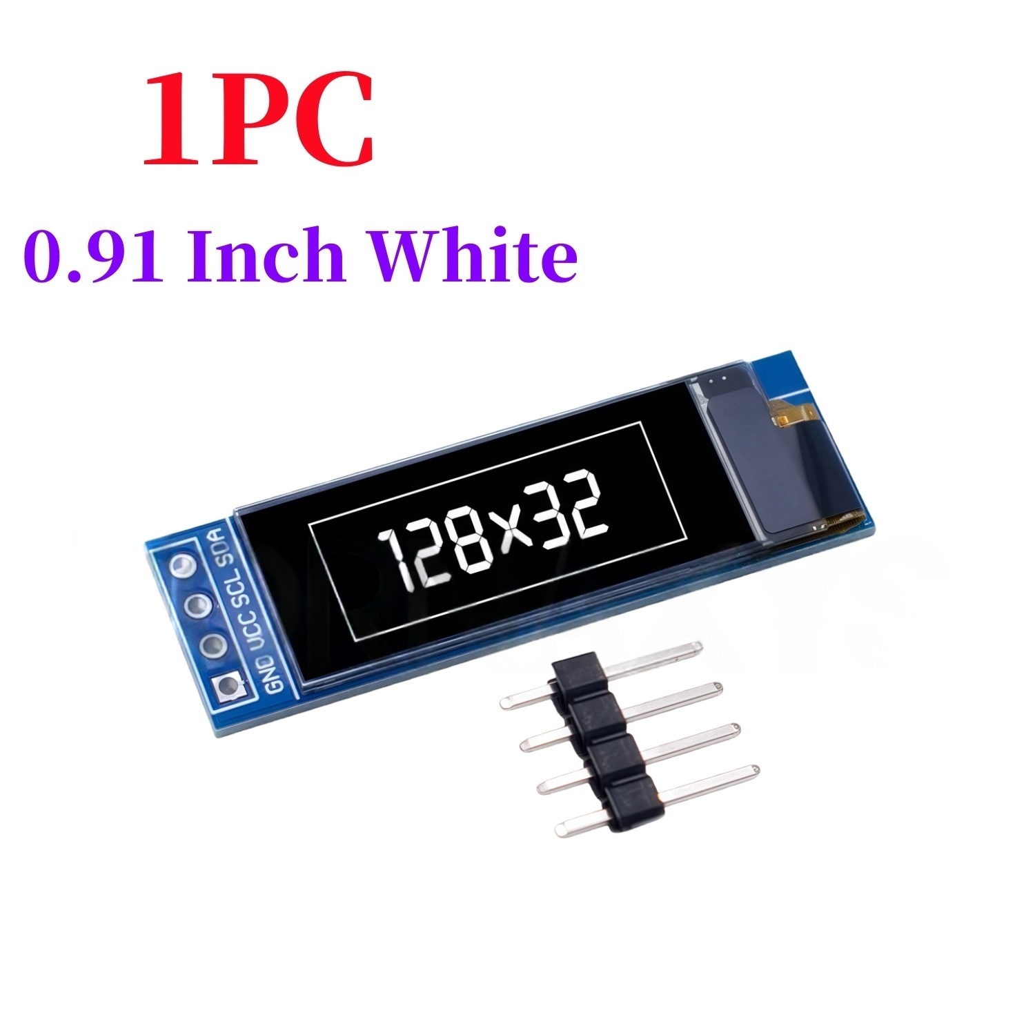 0.91 Inch 128x32 IIC I2C White - огляд і ціна Ssd1306