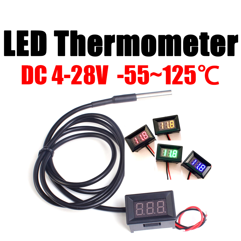 DC 12V 24V DS18b20 LED Digital - огляд і ціна Ds18B20