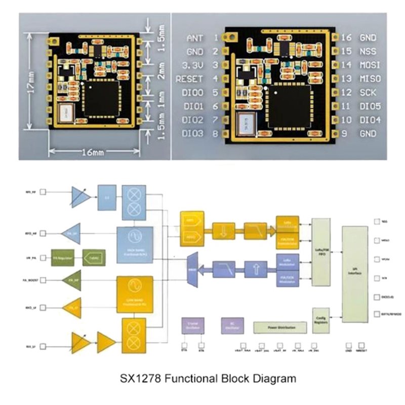 SPI Interface Transmission Mod - огляд і ціна Lora Sx1278
