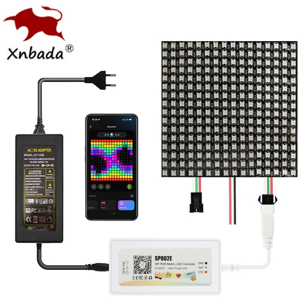 WS2812B WS2812 RGB LED Digital - огляд і ціна Ws2812B Strip 5V