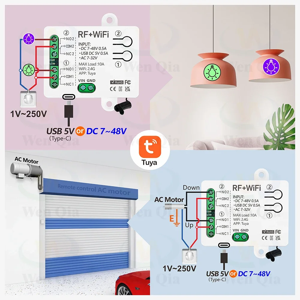 2CH Smart Light Switch Tuya,Wi - огляд і ціна Ir Remote Module