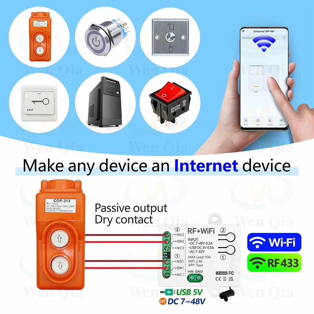 2CH Smart Light Switch Tuya,Wi - огляд і ціна Ir Remote Module