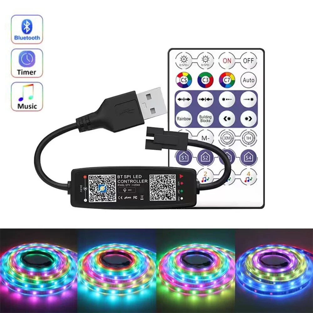 WS2812B Controller Bluetooth M - огляд і ціна Ws2812B Strip 5V