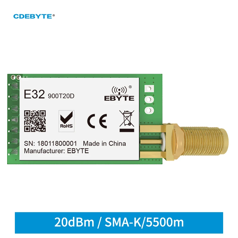 Ebyte E32-900T20D V8 LoRa 868M - огляд і ціна Lora Sx1278