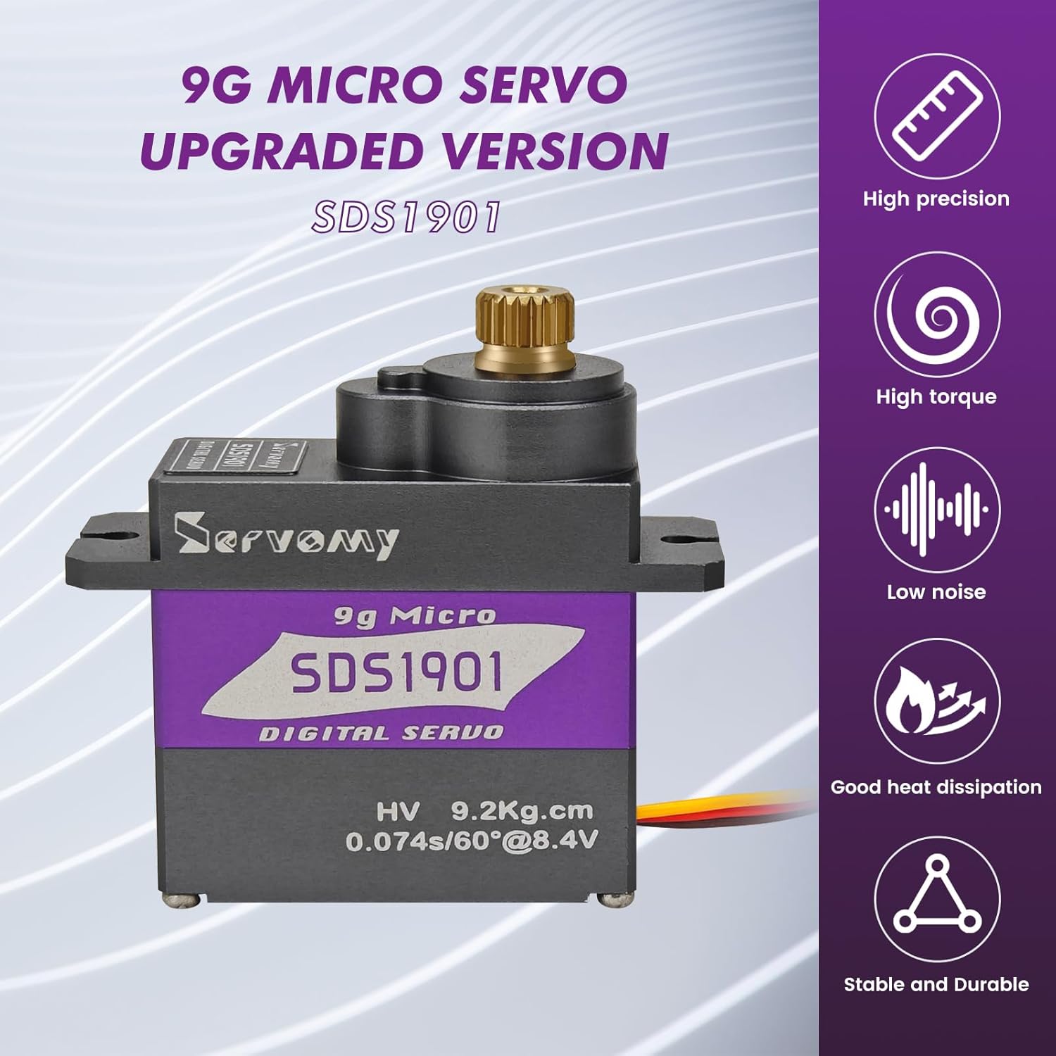 SERVOMY-SDS1901 Digital 9G Mic - огляд і ціна Servo Sg90