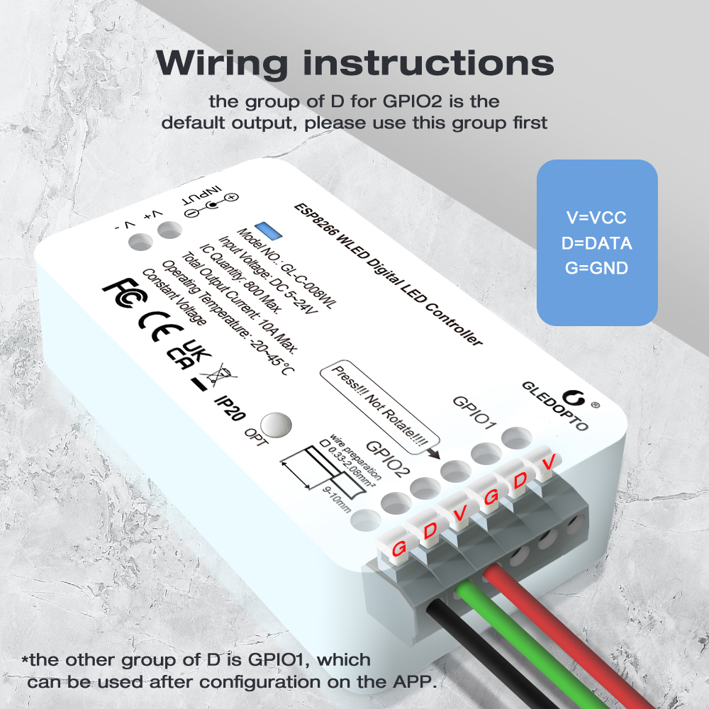 MJJC WLED Controller 5V 12V 24 - огляд і ціна Ws2812B Strip 5V