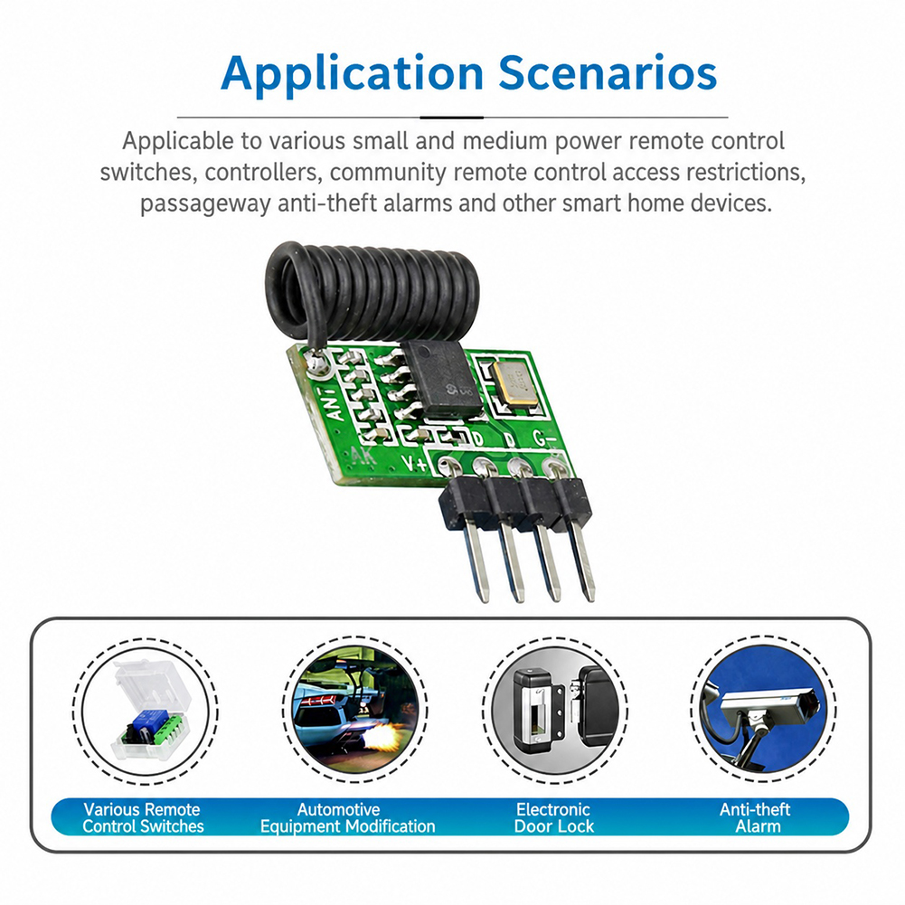 315MHz/433MHz Superheterodyne  - огляд і ціна Ir Remote Module