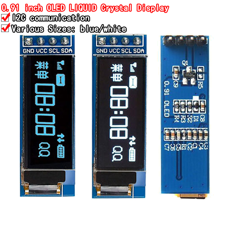 0.91 inch OLED display module  - огляд і ціна Ssd1306