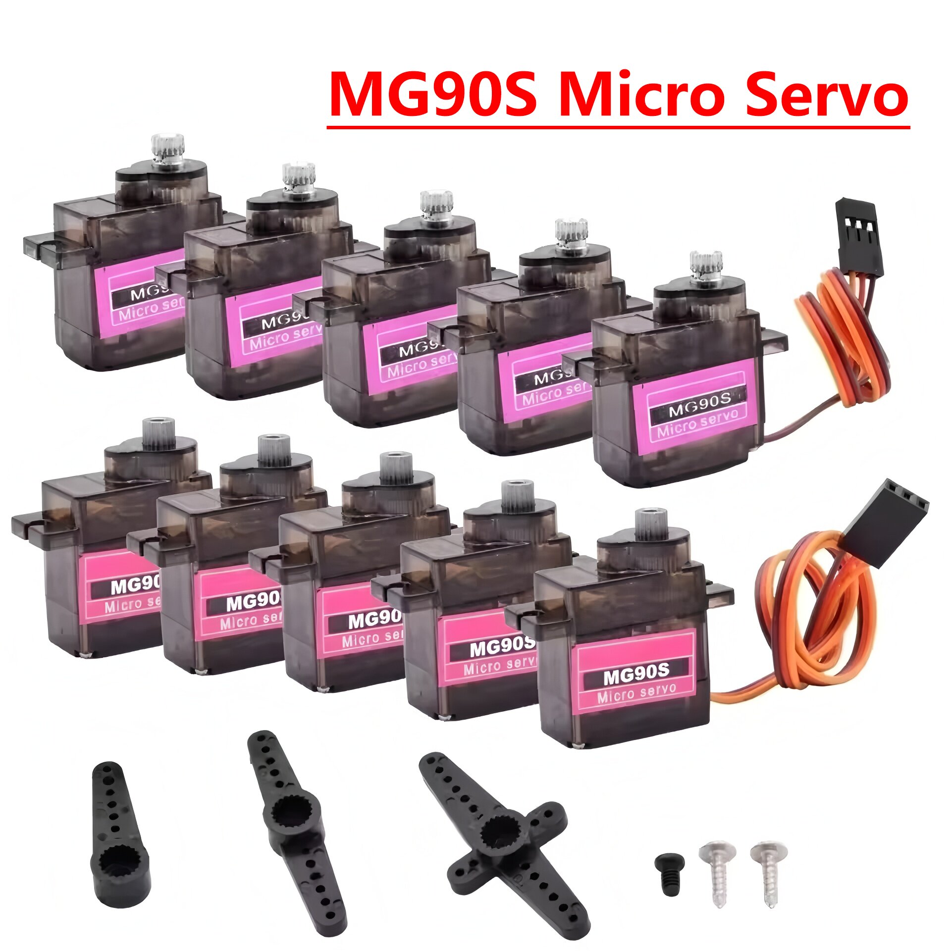 4/5/10/20pcs MG90S Micro Servo - огляд і ціна Servo Sg90