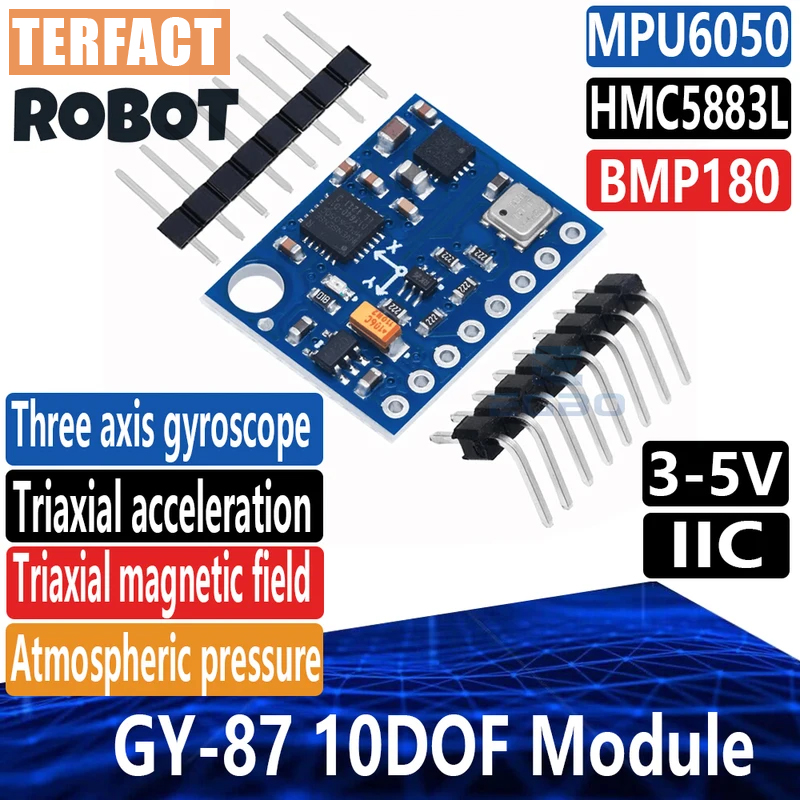 1~5PCS GY-87 10DOF Module MPU6 - огляд і ціна Mpu6050