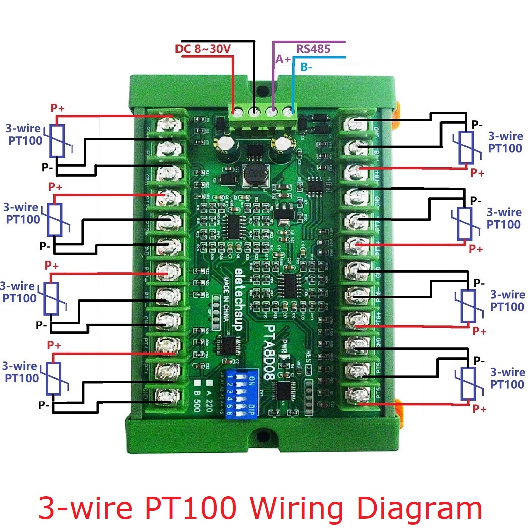 RS485 Temperature Sensor Acqui - огляд і ціна Ds18B20