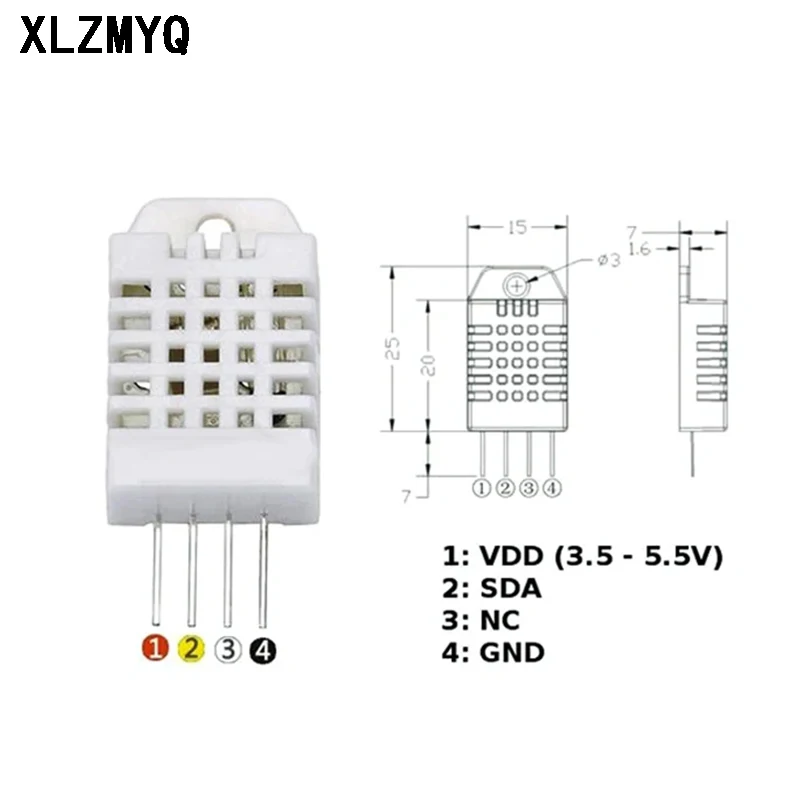 5pcs DHT22 Digital Temperature - огляд і ціна Dht22