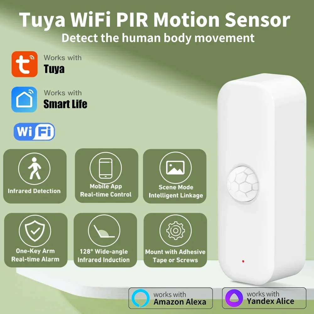 Tuya WiFI Motion Sensor PIR Sm - огляд і ціна Pir Motion Sensor